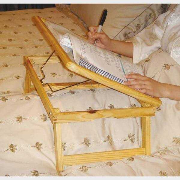 Tablette de lit inclinable