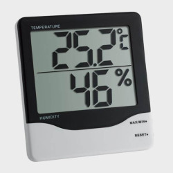 Thermomètre et hygromètre à gros chiffres