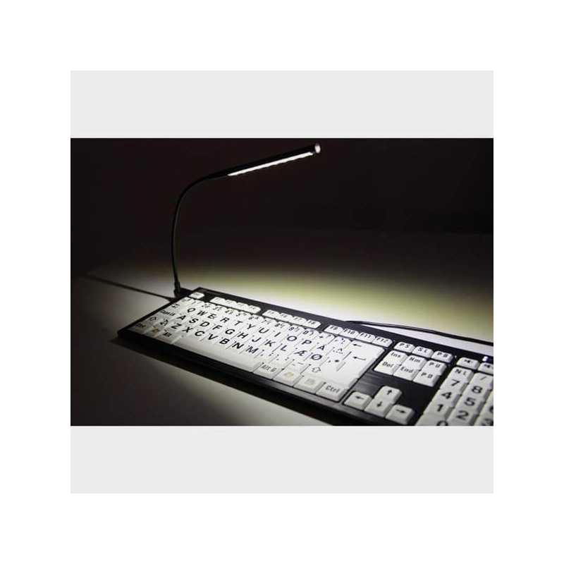 Lampe USB Flexible à 10 Leds touches blanches