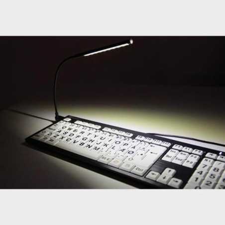 Lampe USB Flexible à 10 Leds touches blanches Lampe USB Flexible à 10 Leds touches blanches