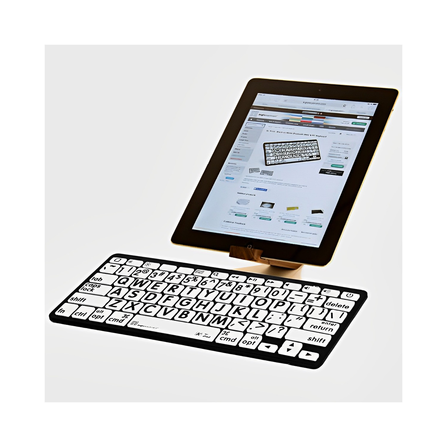 Mini clavier Bluetooth grosses touches compatible avec Android, PC