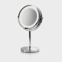 Miroir grossissant et lumineux sur pied