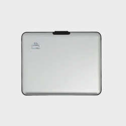Porte-carte moderne en aluminium avant
