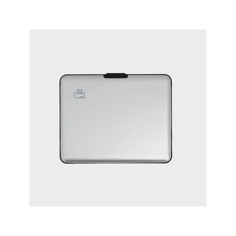 Porte-carte moderne en aluminium avant
