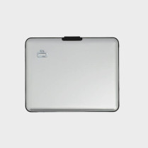 Porte-carte moderne en aluminium avant