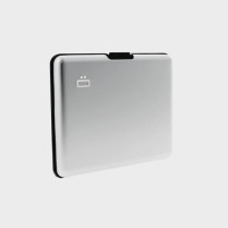 Porte-carte moderne en aluminium côté