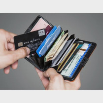 Porte-carte moderne en aluminium intérieur