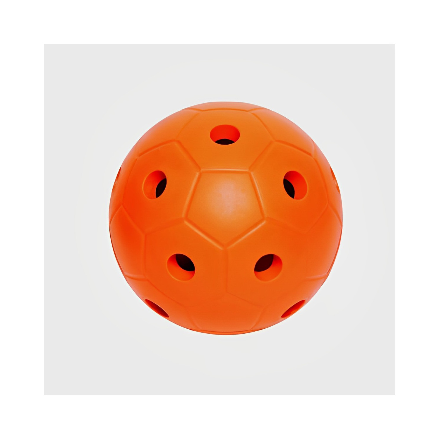 Ballon sonore orange et souple pour déficients visuels