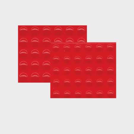 Repères tactiles auto-collant rouge Repères tactiles auto-collant rouge