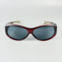 Sur-lunettes rouge filtre polarisé gris anti lumière bleue