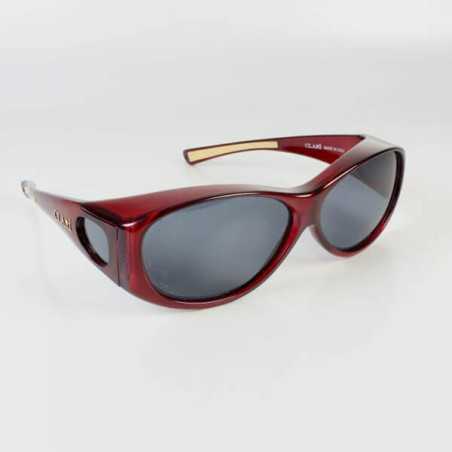 Sur lunettes Lyra de protection rouge filtre polarisé gris