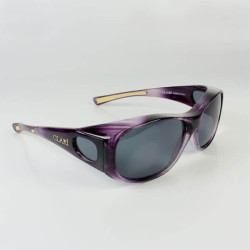 Sur lunettes violette filtre polarisé Gris anti lumière bleue