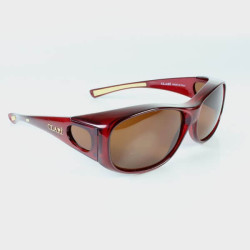 Sur lunettes rouge filtre polarisé marron anti lumière bleue