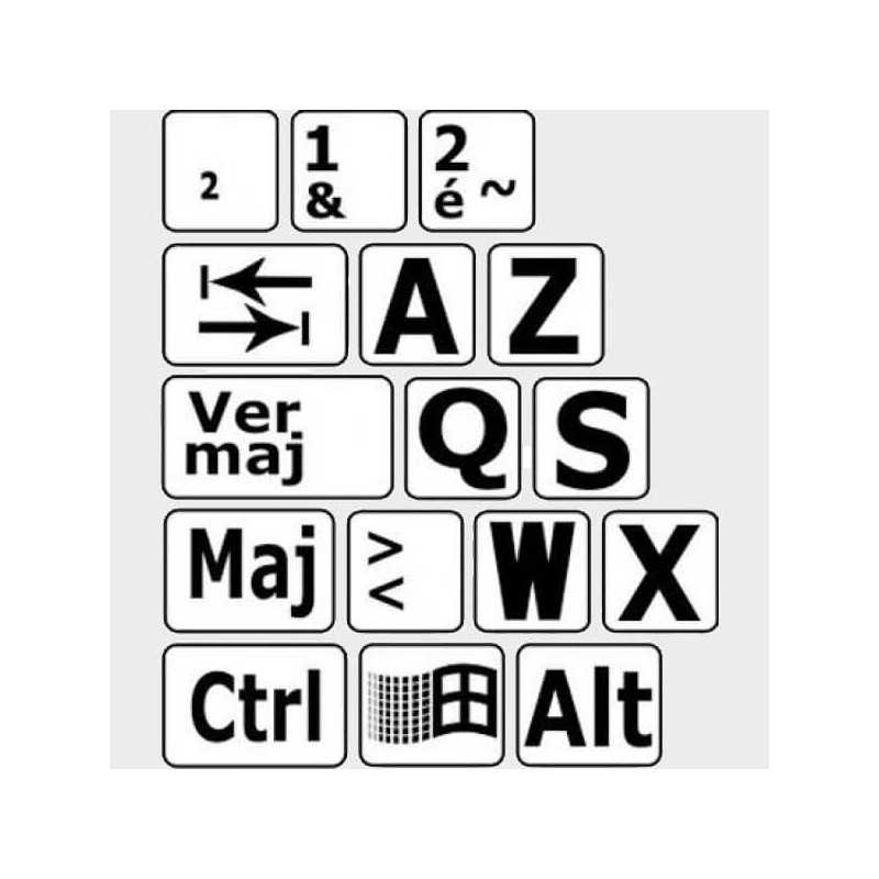 Autocollants clavier francais