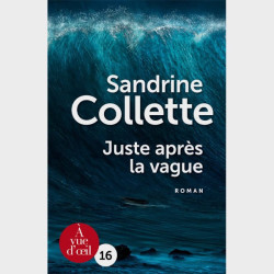 Livre gros caractères - Juste après la vague - Sandrine Collette