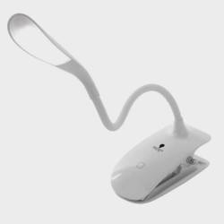 Lampe de lecture à clipser et bras flexible