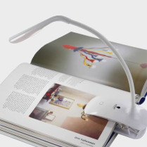 Lampe de lecture à clipser et bras flexible
