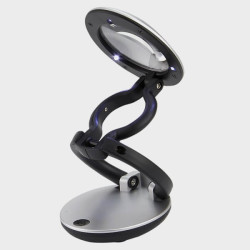 Lampe loupe sur pied Rambla noir