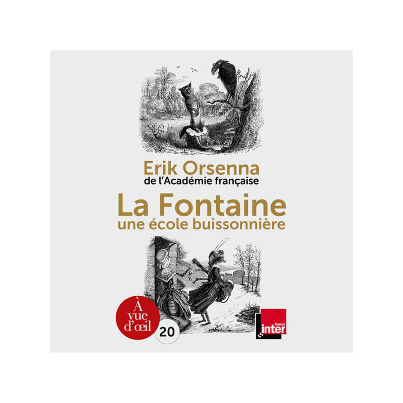 Livre gros caractères - La Fontaine, une école buissonnière - Orsenna Erik