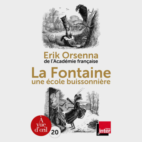 Livre gros caractères - La Fontaine, une école buissonnière - Orsenna Erik