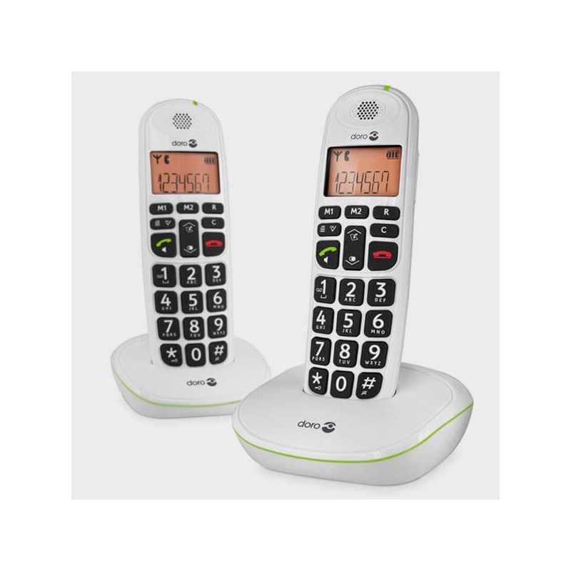 2 Téléphones sans fil et grosses touches DORO