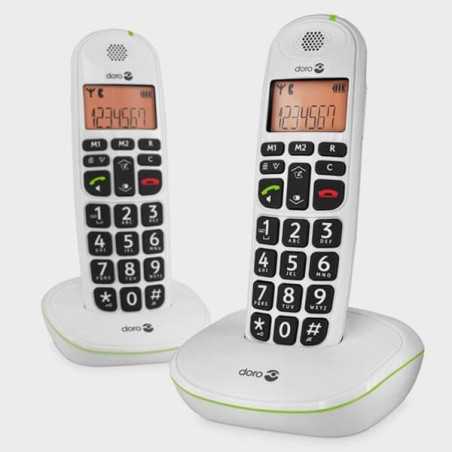 2 Téléphones sans fil et grosses touches DORO 100W