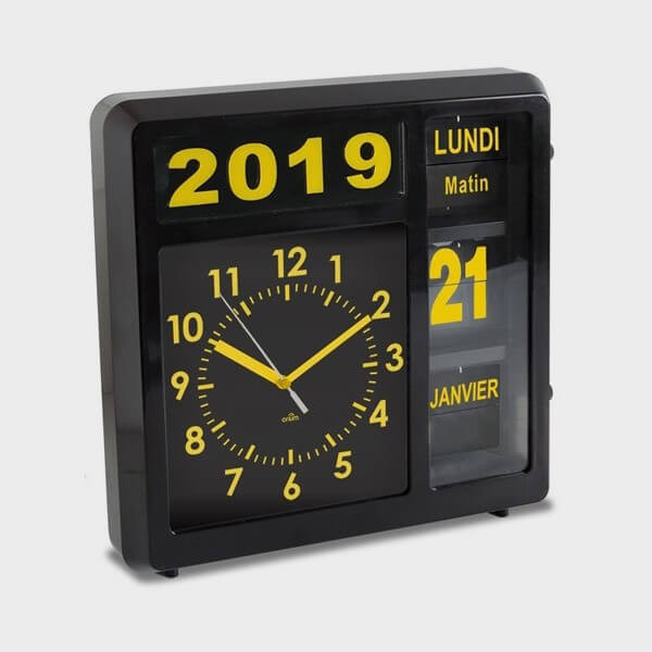 Horloge calendrier géante à volets - Cflou