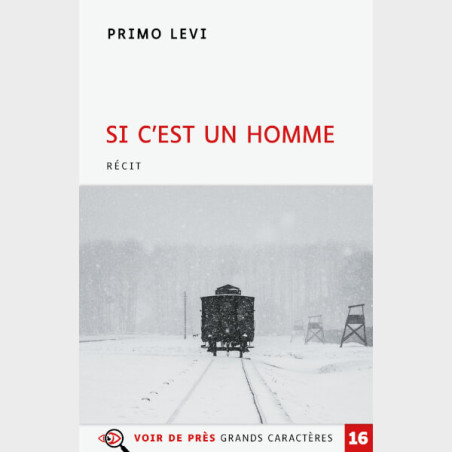 Livre à gros caractères - Levi, Primo - Si c'est un homme