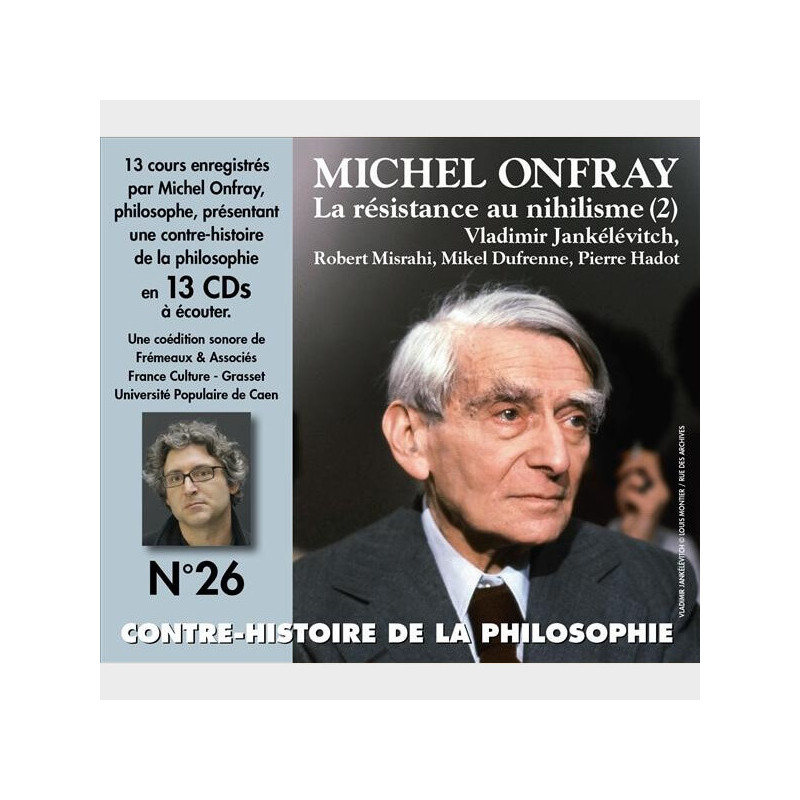 Livre audio - MICHEL ONFRAY - CONTRE-HISTOIRE DE LA PHILOSOPHIE VOL.26