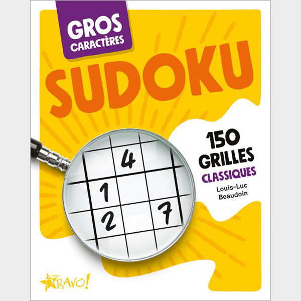 Livre de Sudoku à gros caractères