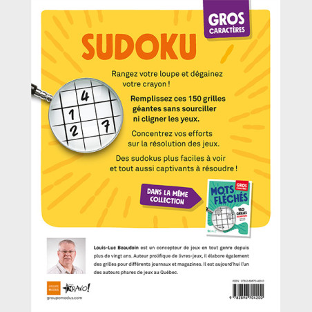 couverture arrière Sudoku à gros caractères