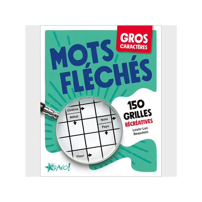 Mots fléchés à gros caractères