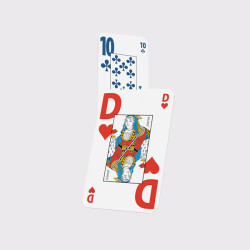 Jeu de 32 cartes Belote avec gros caractères