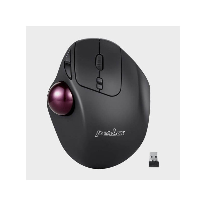 JTD Souris Trackball sans fil: contrôle facile du pouce, souris ergonomique  précise surveillance lisse avec 4 niveaux DPI réglable, connexion USB