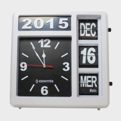 Horloge calendrier à poser ou à fixer