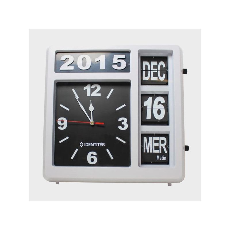 Horloge calendrier à poser ou à fixer