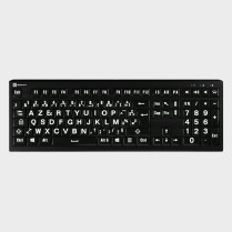 Clavier Grands caractères Nero PC avec lampe pour malvoyant