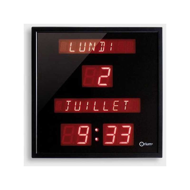 Horloge calendrier jours et mois à LEDs