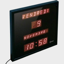 Horloge calendrier jours et mois à LEDs