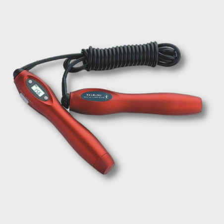 Corde à sauter parlante rouge