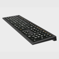 Clavier gros caractere rétro eclairé pour Mac de loin