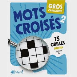 Livre de mots croisés numéro 2 à gros caractères - couverture