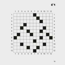 Livre de mots croisés numéro 2 à gros caractères - page avec une grille
