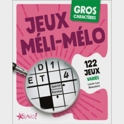 Livre de Jeux méli-mélo à gros caractères - couverture 1