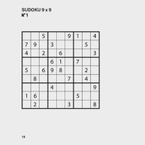 Livre de Jeux méli-mélo à gros caractères - page 18 - Sudoku 9x9