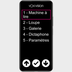 Machine à lire portable VOXIVISION - de face