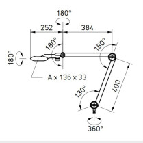 Schéma Lampe de bureau ultra lumineuse LED TANEO