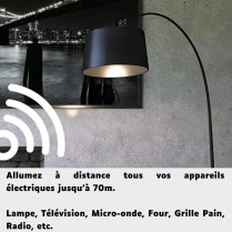 Prise sans fil - illustration avec une lampe