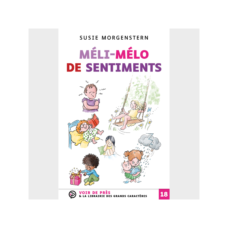 Livre gros caractères - Méli-mélo de sentiments - Susie Morgenstern