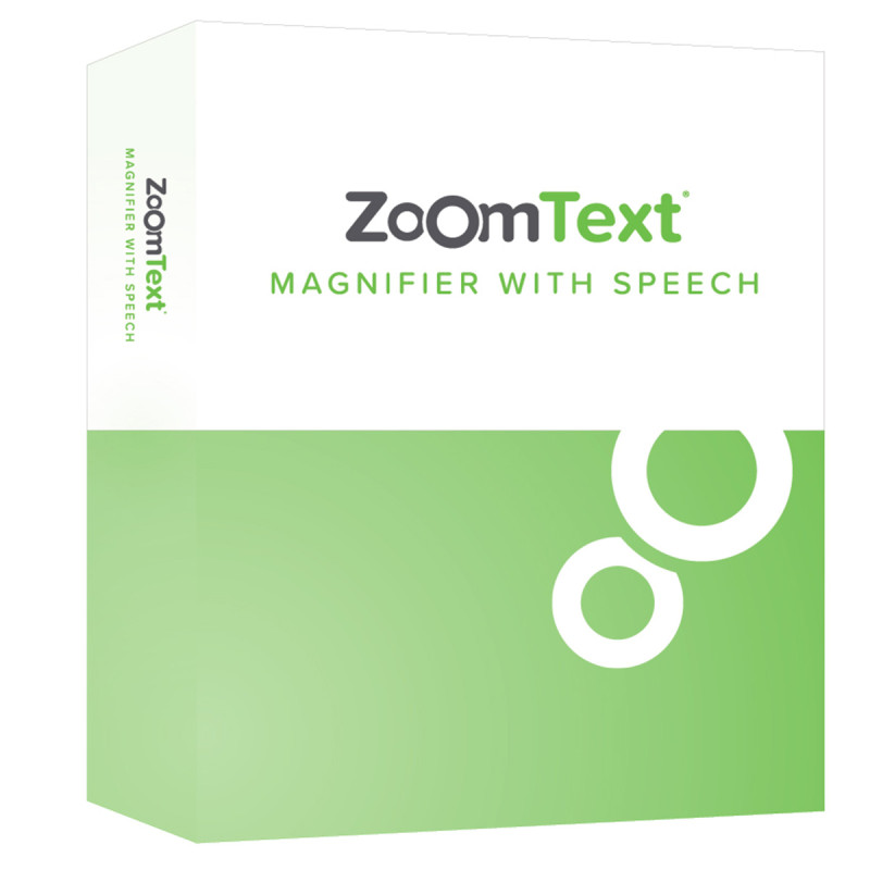ZoomText magnifier text to speech